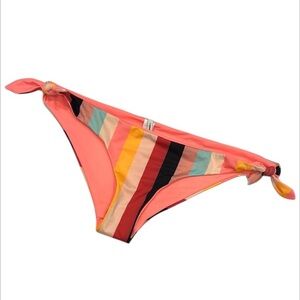 Solid and Striped bikini swim bottoms size medium nwot